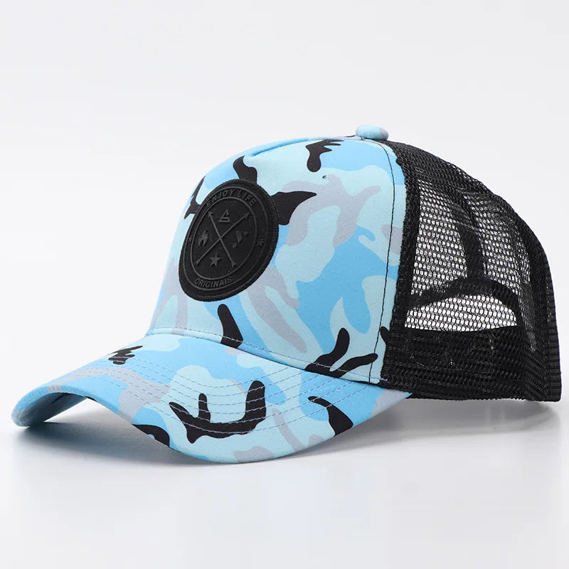 Unisex Cotton Mesh Trucker Hat - Multi Color Casual Summer Baseball Cap for Men & Women