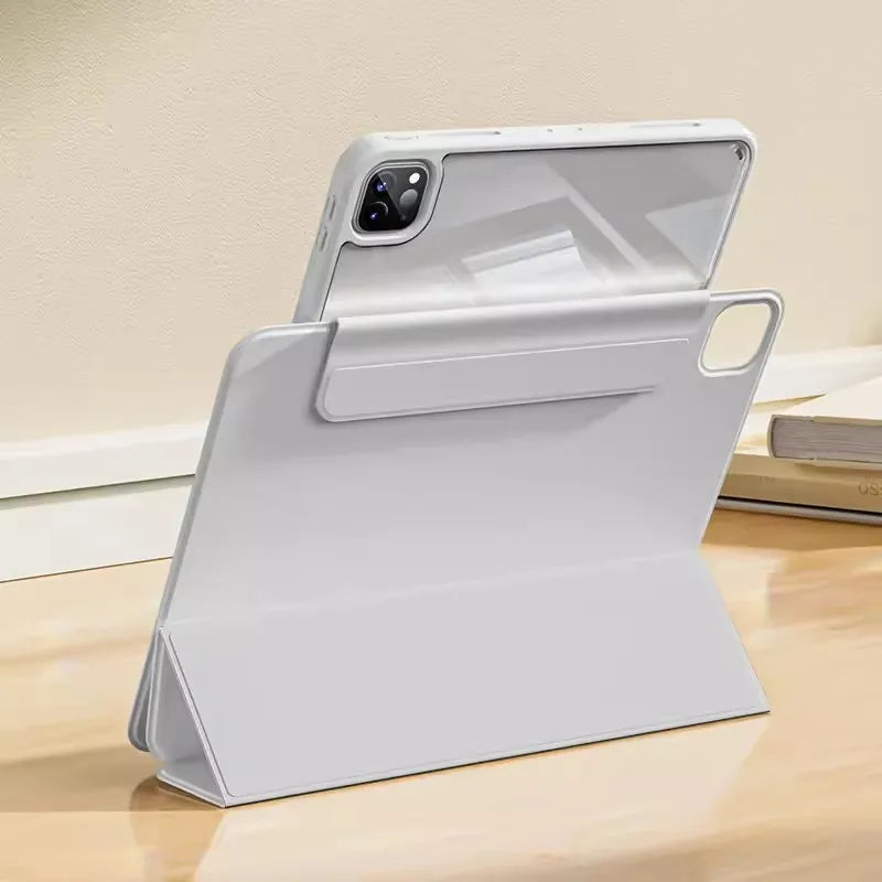 Magnetic Detachable Case for iPad Pro 11, iPad Air 2024-2025, M4 Pro 13, M2, 12.9 & Air 5th/4th - Protective Funda Cover