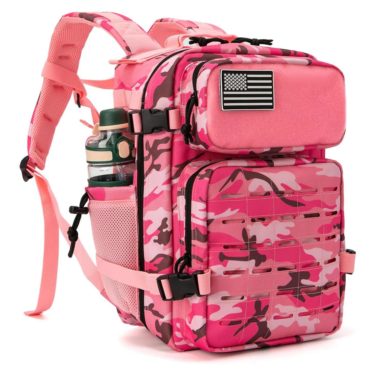 25L/45L Tactical Backpack for Men & Women – Outdoor Hiking Molle Daypack, School & Gym Rucksack with Dual Cup Holders