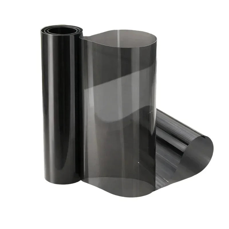 Smoke PVC Headlight Tint Film - Transparent Black Taillight Wrap & Protective Car Styling Film 30x200cm