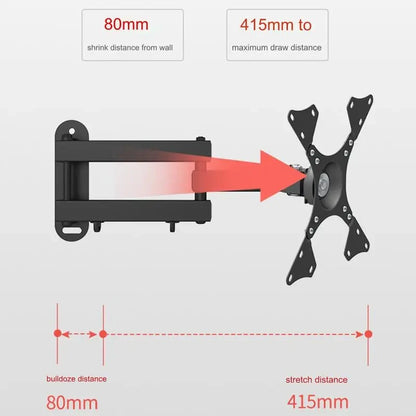 Universal Adjustable TV Wall Mount Bracket – Rotatable Holder for 14-32" LCD & LED Flat Panel Monitors