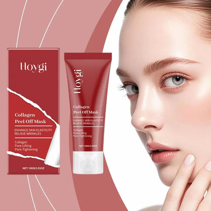 Collagen Peel-Off Facial Mask – Deep Cleansing, Hydrating & Moisturizing Korean Skincare Cream 75ml/100g