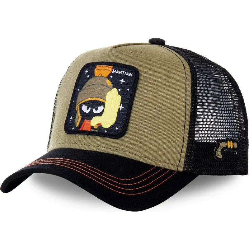 Anime Bunny TAZ DUCK Snapback Cap – Cotton Baseball Hat for Men & Women, Hip Hop Dad Mesh Trucker Cap