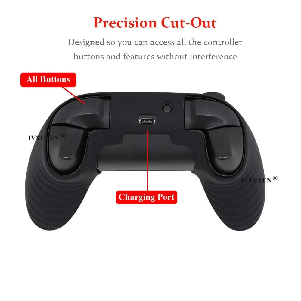 IVYUEEN MixColor Protective Silicone Case for Xbox Series S/X Controller — Thumbstick Grip Caps & Gamepad Cover