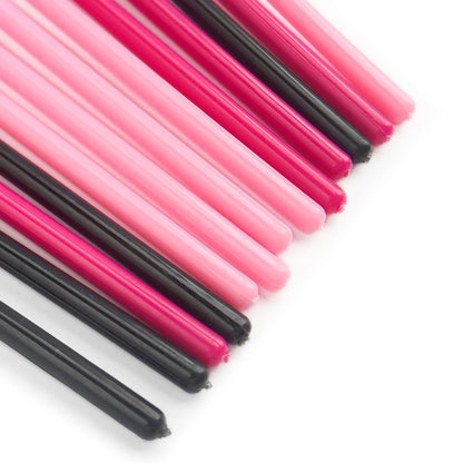 ANNAFRIS 50pcs Disposable Eyelash & Eyebrow Brushes — Soft Crystal Lash Extension Mascara Wands Makeup Tools