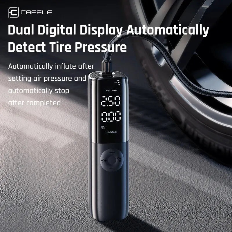 Portable 12V 150PSI Car Tire Air Compressor – Electric Air Pump for Car, Motorcycle & Bike with Long Power Cord