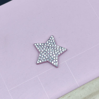 2Pcs Metal Full Diamond Bow Heart Mirror Handbag & Parfum Bottle Phone Case Decoration – Flat Back DIY Craft Accessories