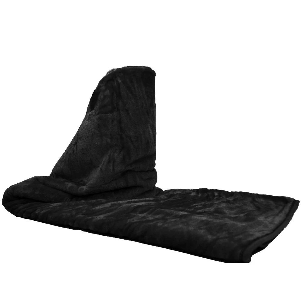 Winter Flannel Blanket – 230GSM Soft Solid Blue Coral Fleece Bedspread, Thin Warm Sofa Cover, Faux Fur Plaid Throw