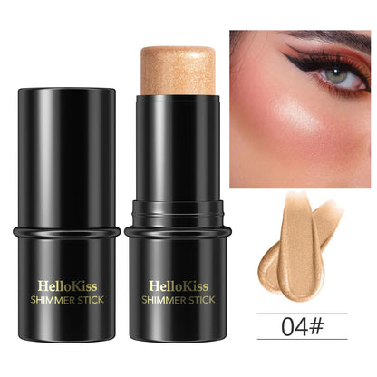Highlighting & Bronzer Stick - Face Brightening Blusher, Rouge Concealer Pen, Long-Lasting Corrector & Nose Contouring Cosmetics