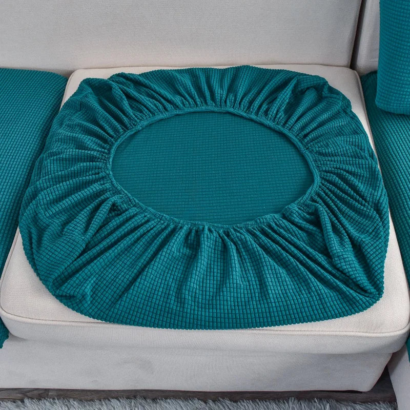 Polar Fleece Sofa Cushion Cover - Elastic Furniture Protector Slipcover for Living Room Sofa Chair Pet Kids Mat 10 Sizes