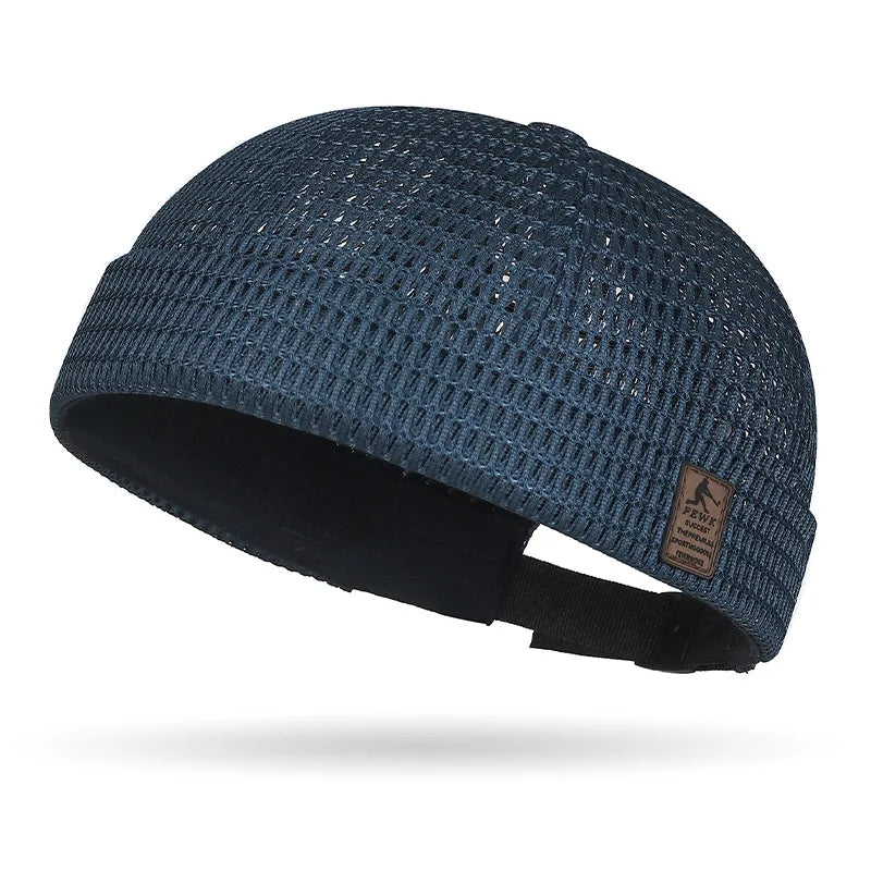 Outdoor Sport Mesh Cap - Breathable Adjustable Summer Hip-Hop Cycling Docker Beanie Hat