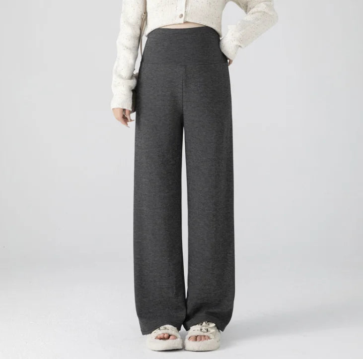 M-4XL Women’s Maternity Radish Pants – Cotton Fleece Ankle-Length Corduroy Sweatpants, High Waist Autumn Pregnancy Trousers