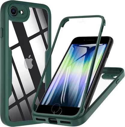 360° Full Body iPhone Case - Double-Sided Screen Protector Cover for iPhone SE 2020, SE 2022, 8 & 7