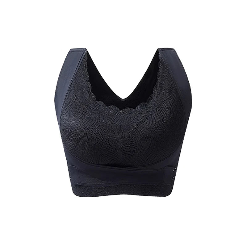 FallSweet Women’s Push-Up Bra — Seamless Sport Bralette, Comfortable Underwire-Free Sexy Cross Back Brassiere