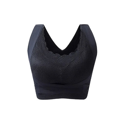FallSweet Women’s Push-Up Bra — Seamless Sport Bralette, Comfortable Underwire-Free Sexy Cross Back Brassiere