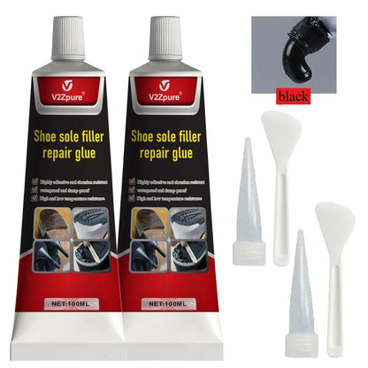 Waterproof Black Shoe Sole Repair Glue - Super Strong Rubber Crack Sealant