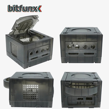 Bitfunx GameCube NGC Replacement Shell – Transparent Purple & Black Case for GC Console