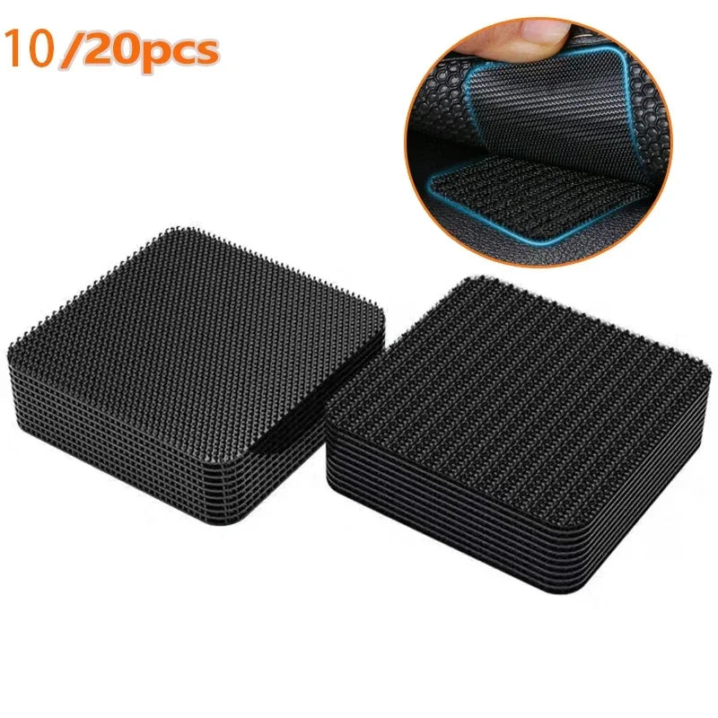 Universal Car Carpet Tape - Floor Mat Clip Fixing Bracket Grip with Self-Adhesive Fastener Sticker - Car Floor Mat Fixing Solution