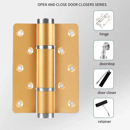 Adjustable Hydraulic Door Hinge - Silent Close Invisible Folding Hinge with Strong Load Capacity