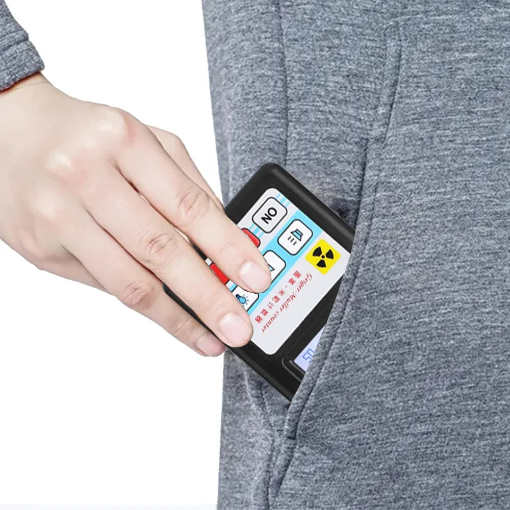 BR-6 Geiger Counter Personal Dosimeter - LCD X-Ray, Beta & Gamma Radiation Detector for Radioactive Testing