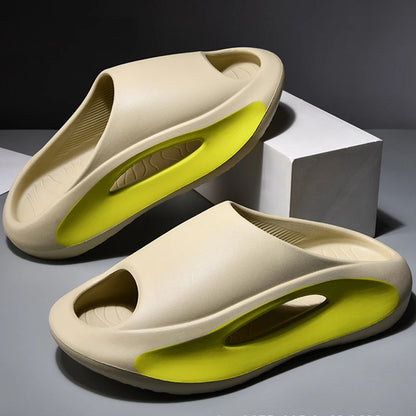 Summer Thick Sole Slippers for Men & Women – Soft EVA Indoor Slides, Beach Sandals & Flip Flops