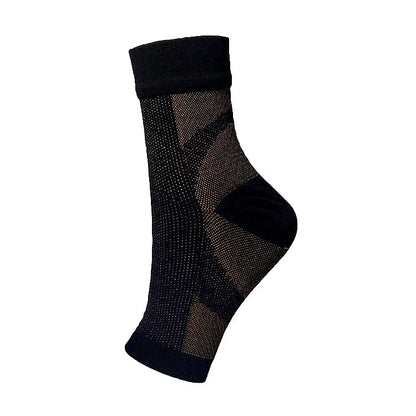 Sports Ankle Support Brace – Compression Sleeve Sock for Plantar Fasciitis, Achilles Tendonitis & Heel Pain