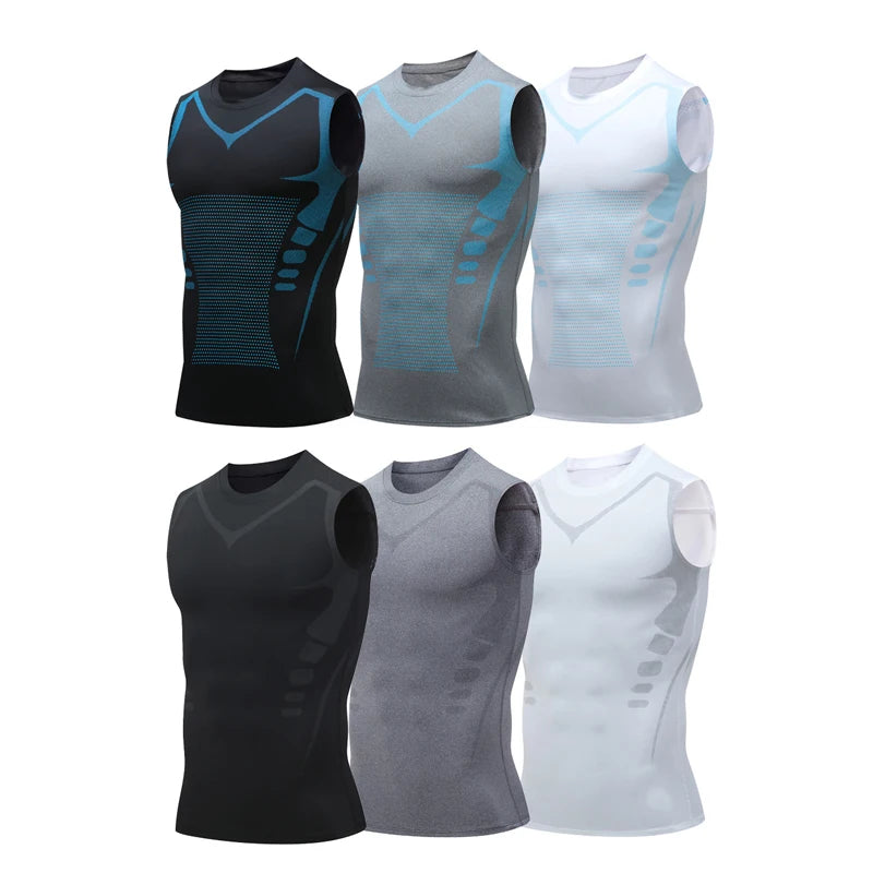 Men’s Compression Tank Top — Sleeveless Quick-Dry Gym Shirt for Fitness, Bodybuilding & Workout