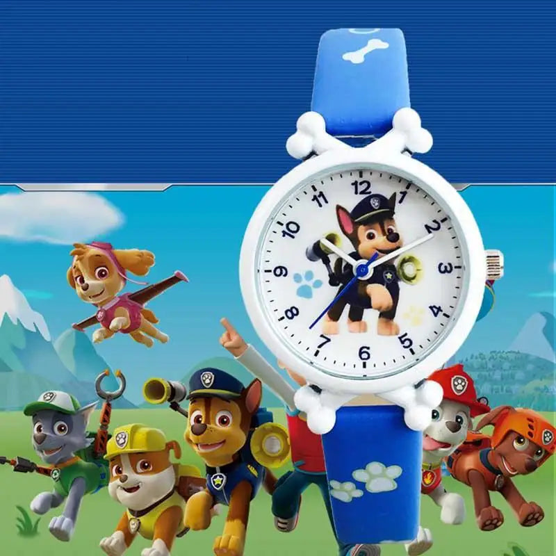 Paw Patrol Kids Digital Watch - Cartoon Character Wristwatch, Waterproof Birthday Gift for Children