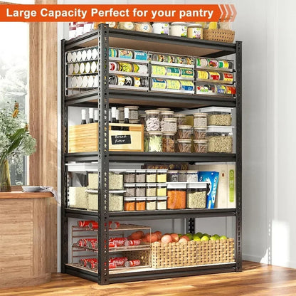 72" Heavy Duty Garage Shelving – 5-Tier Adjustable Metal Storage Shelves, 2000LBS Capacity
