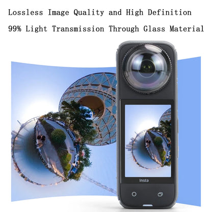 Insta360 X4 Lens Guards, Storage Bag & Screen Protector Film – Anti-Scratch Camera Accessories for Insta360 X4