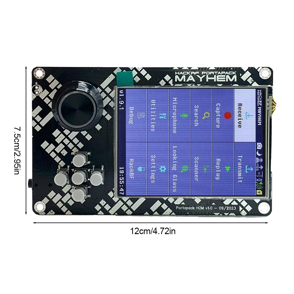 PortaPack H2M Signature Edition Portable SDR — 10.00MHz TCXO Analog GPS Radio Receiver for HackRF