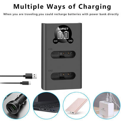 Li-90B / Li-92B Battery & Charger for Olympus Tough TG Series & SP-100 Cameras