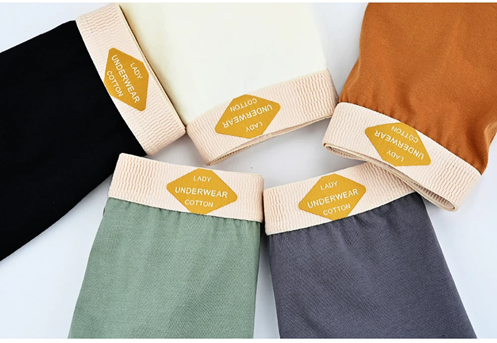 3PCS Women’s Cotton Boxer Underwear — Multicolor Solid Breathable Knit Panties, Soft High-Elastic Mid-Rise Boyshorts