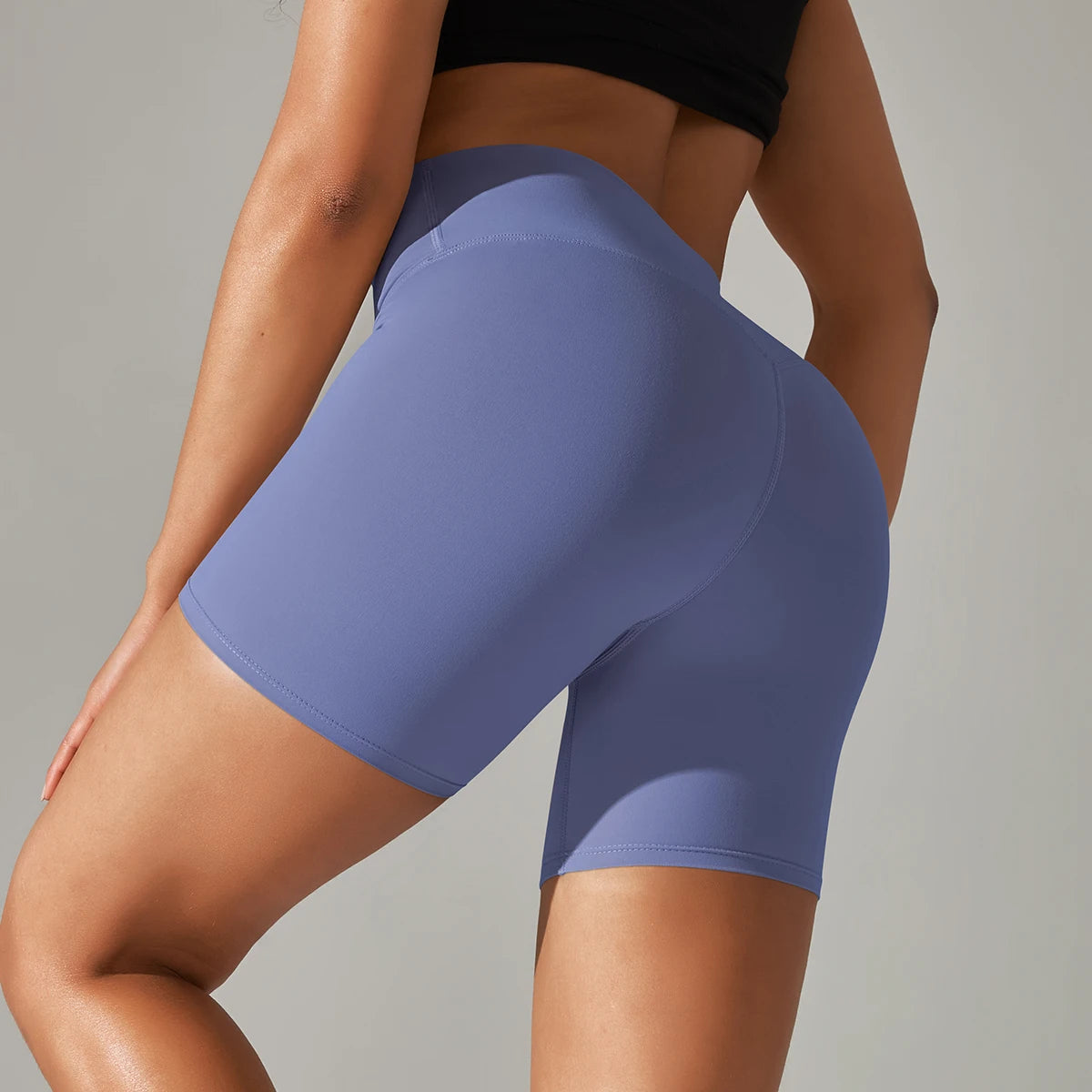 Women High Waist Yoga Legging Shorts - Squat Proof Quick Dry Fitness Cycling Shorts for Gym Workout & Sports