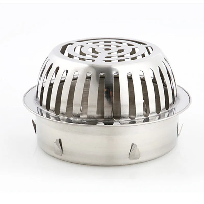 Stainless Steel Round Balcony Roof Floor Drain - Large Displacement, Anti-Blocking Outdoor Rain Bucket Drainage