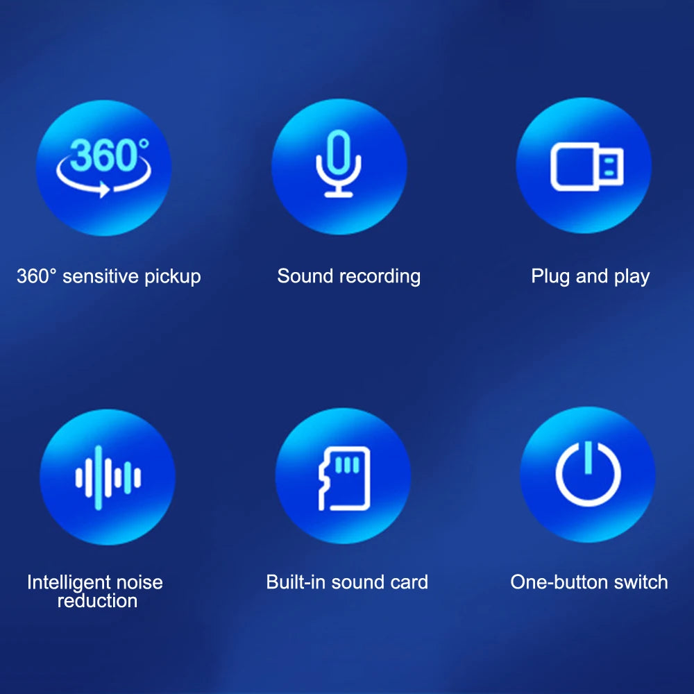 USB Gaming Microphone with RGB — Noise Cancelling PC Condenser Mic for Streaming & Podcasts