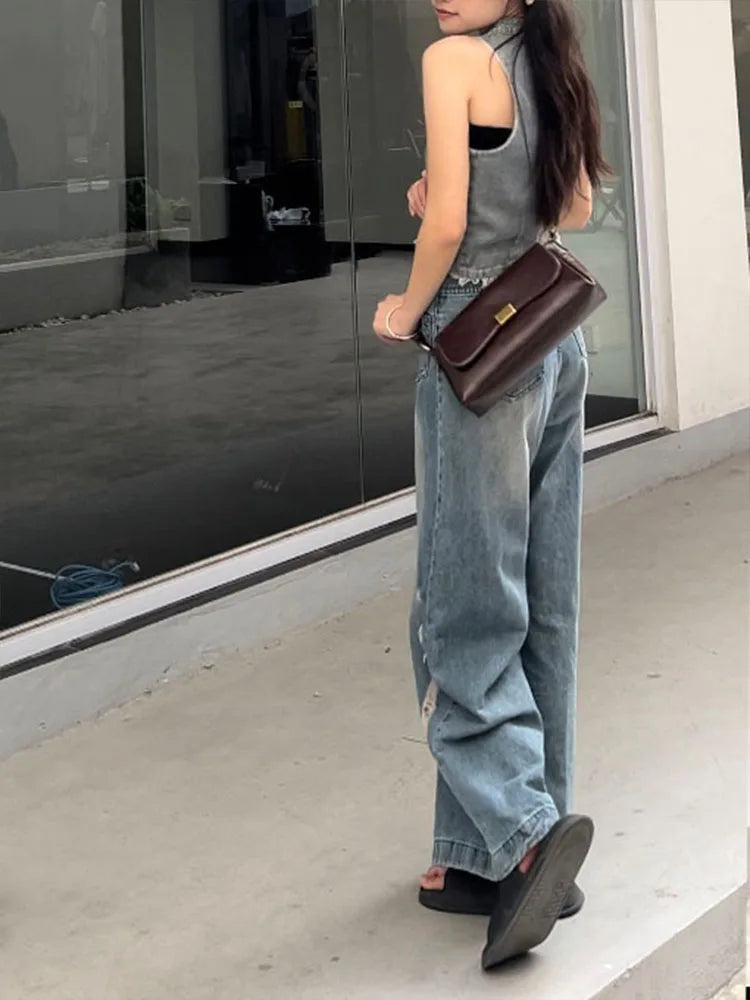 Retro Underarm Bag for Women – New Autumn Winter Fashion, Solid Color PU Leather Handbag, Casual Commuter Single Shoulder Bag