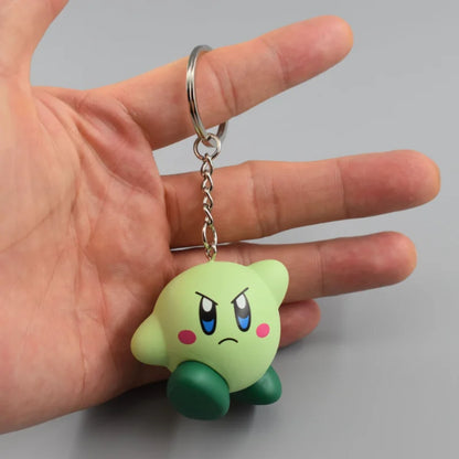 Kirby Cartoon Keychain – Colorful Anime Doll Pendant for Backpack, Bag Decoration & Kids Gift