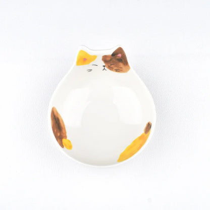 Cartoon Cat Face Ceramic Bowl — Cat-Shaped Salad, Dessert, and Rice Bowl for Kids, Home Kitchen Tableware