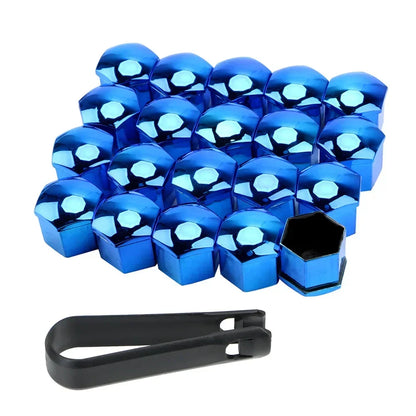 20PCS Car Wheel Nut Caps – Anti-Rust Tire Bolt Covers, 17/19/21mm Hub Protection & Exterior Decoration