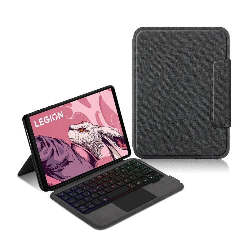 HUWEI Magic Keyboard Case for Lenovo LEGION Y700 2023 8.8" TB-320F 2nd Gen Tablet Cover with TouchPad & Backlit Keyboard