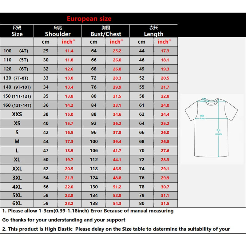 Custom 3D Print T-Shirt - Personalized Unisex Short Sleeve Summer Streetwear
