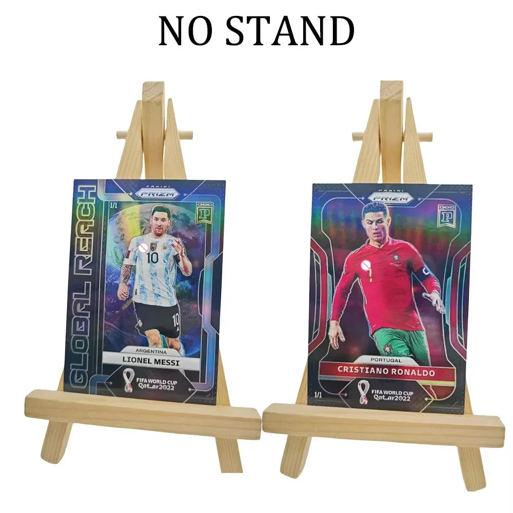 Panini DIY Star Football Card – Messi & Ronaldo Collectible, Homemade Gift for Christmas & Birthday