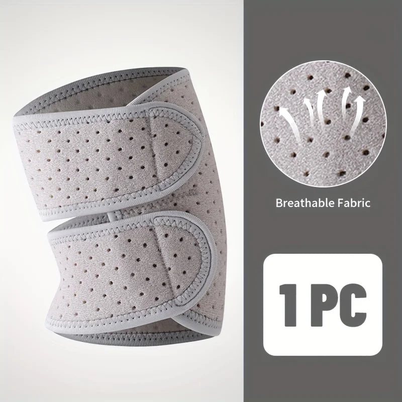 Adjustable Compression Elbow Brace - Breathable Open-Design Tennis Elbow Support with Double Straps