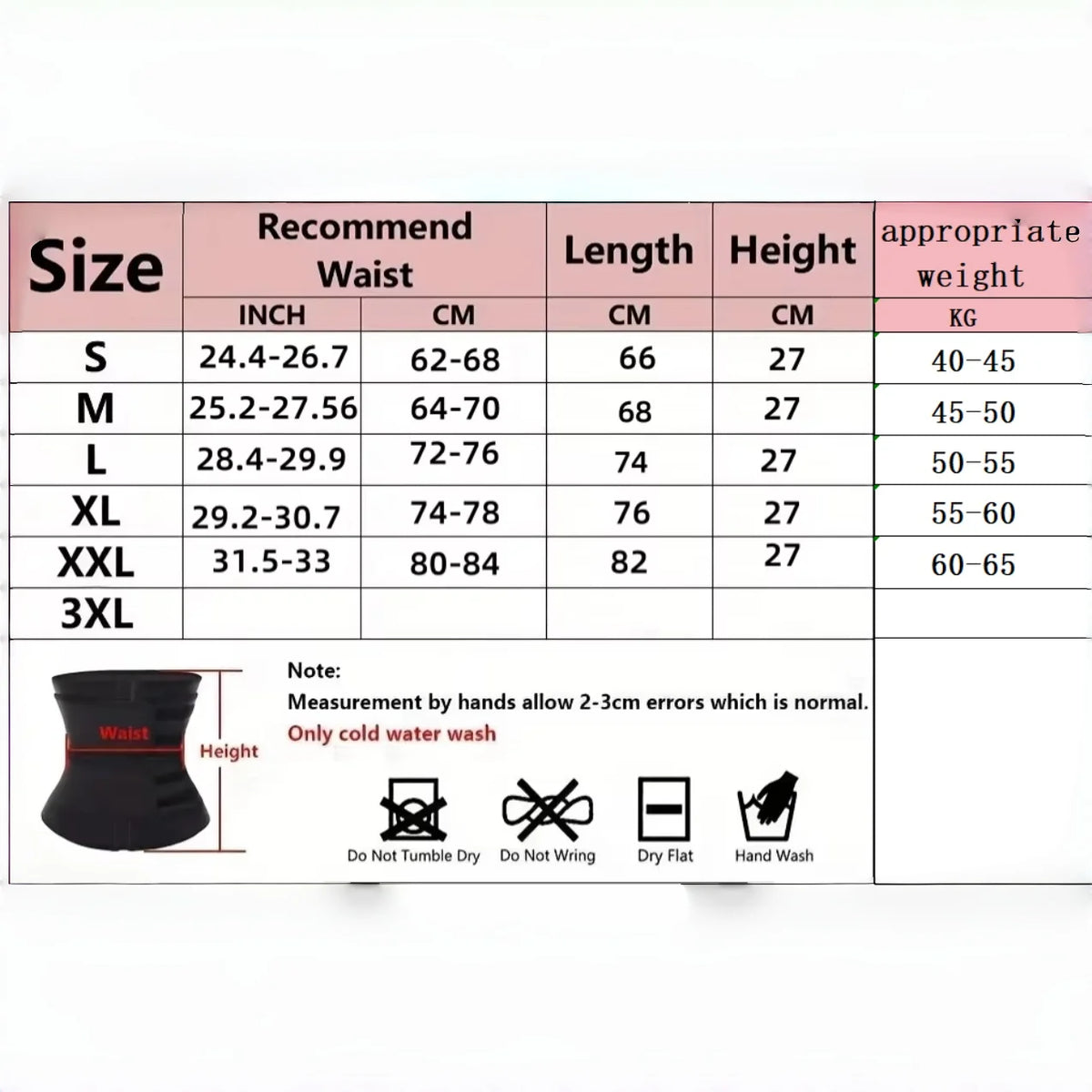 Waist Trainer Fitness Belt - Sweat Trimmer Body Shaper for Workout Support, Waist Shaping & Everyday Shapewear