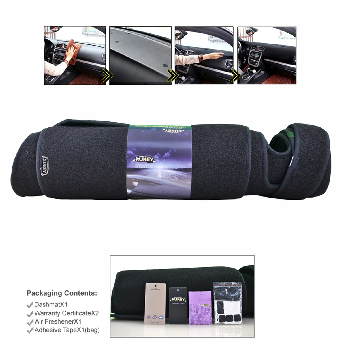 XUKEY Toyota Camry XV40 Dashboard Cover - 2007–2011 Dash Mat Carpet Pad