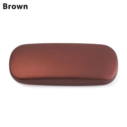 PU Pearlescent Glasses Case - Hard Protective Eyewear Box for Men & Women Myopia, Reading Glasses & Sunglasses