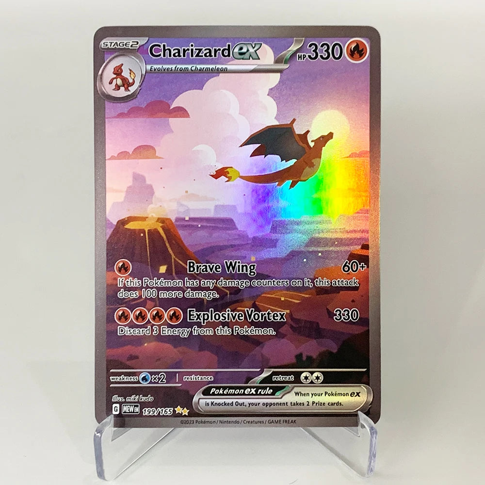 PTCG Charizard V VMAX EX GX Cards - Rare Collectible Battle and Proxy Trading Cards