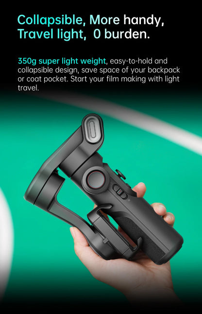 AOCHUAN 3-Axis Handheld Gimbal Stabilizer – SmartXE for iPhone & Android, AI Face Tracking for TikTok & Vlog Videos