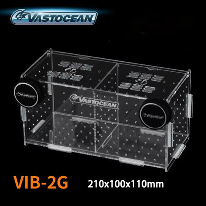 Magnetic Acrylic Fish Breeding & Isolation Box, Aquarium Hatchery Tank Divider with Combined Design for Safe Fish Separation & Care